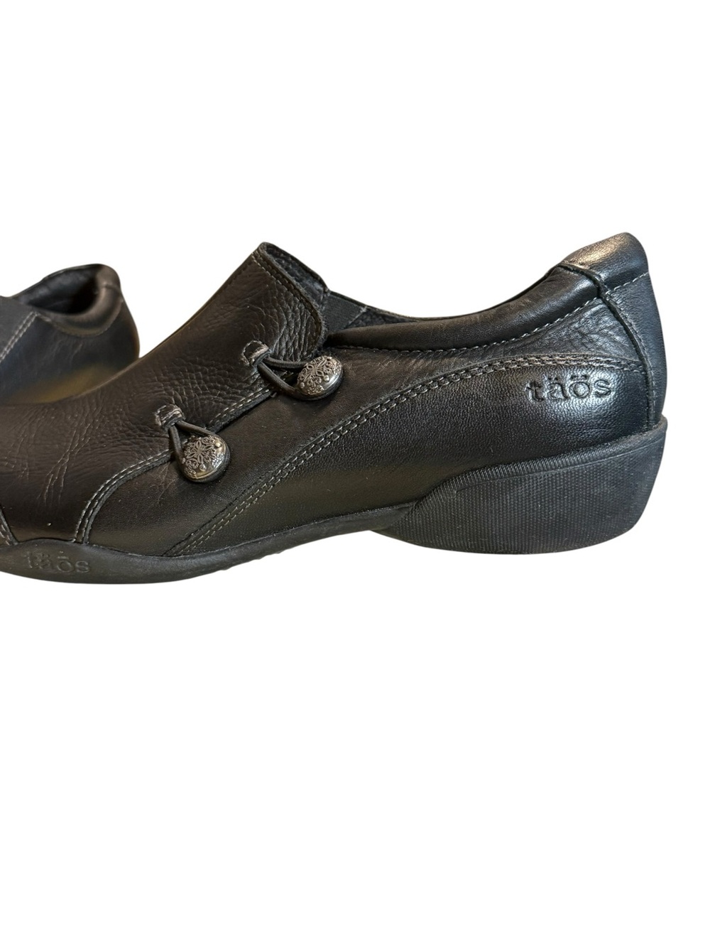 Taos Encore Black Leather Slip-On Comfort Loafers Women’s 9 EU 40 - Picture 12 of 12